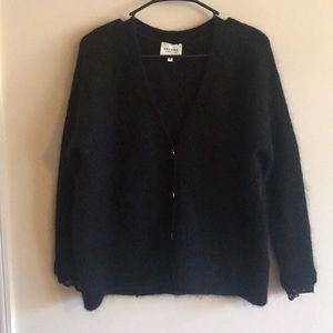 Sezane Black Knit Sweater size Small